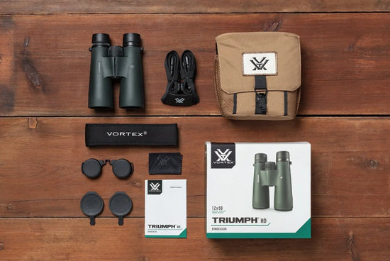 Vortex Triumph HD 12x50 Binoculars – Alta Definição, Potência e Robustez no Campo