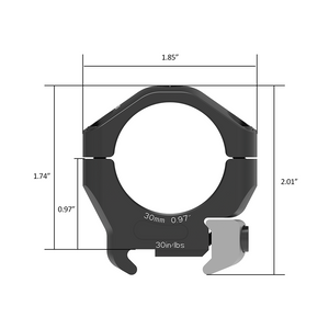Arken HALO TI 30mm Low Titanium Scope Rings – Leveza e Força Absoluta!