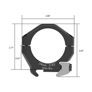 Arken HALO TI 34mm Low Titanium Scope Rings – Resistência Suprema em Titânio!