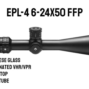 Luneta Arken Optics EPL-4 6-24x50 FFP – Precisão e Clareza para Tiros de Longa Distância!