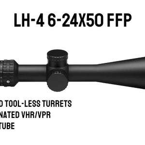 Luneta Arken Optics LH-4 6-24x50 FFP – Precisão Leve e Compacta para Caçadores e Atiradores!