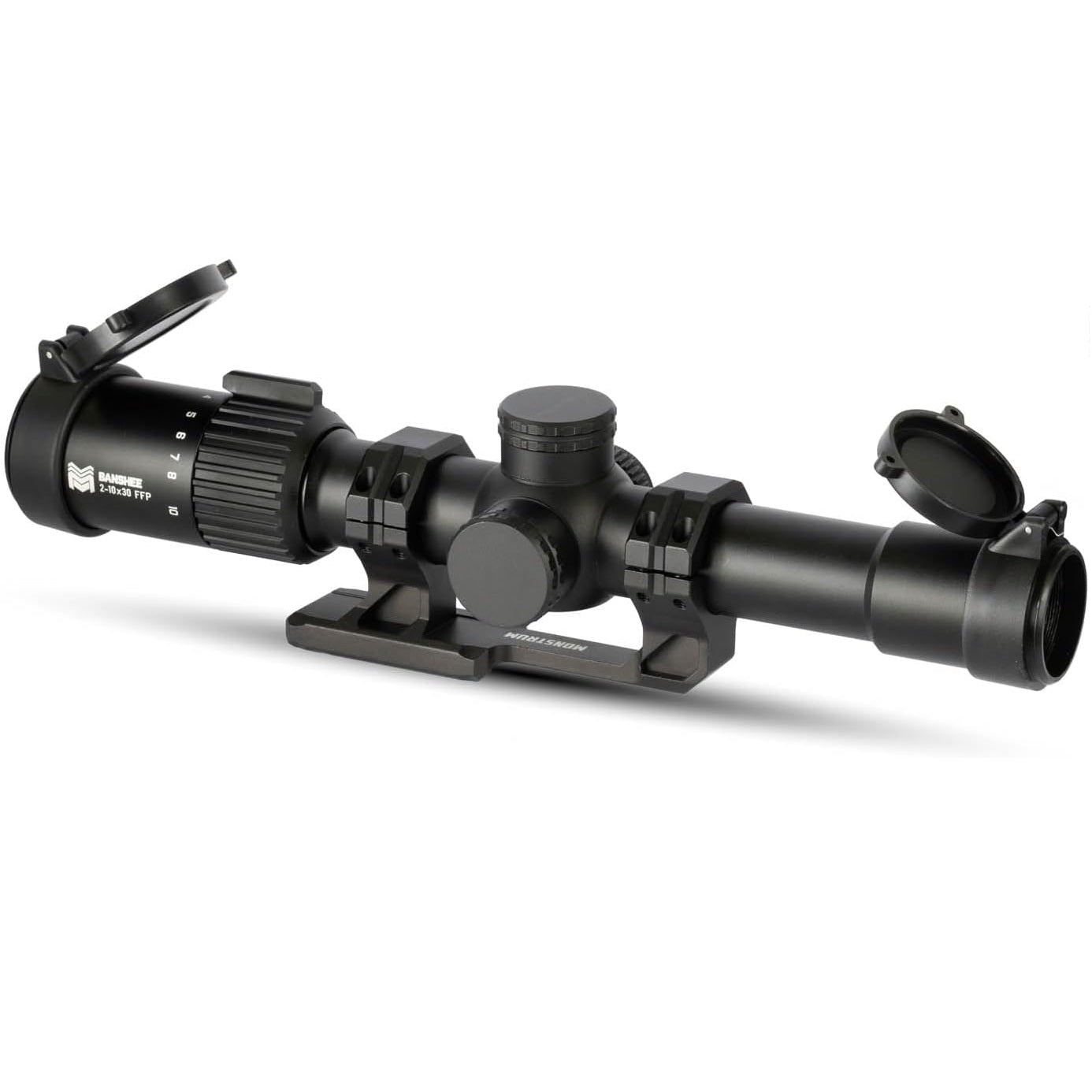 Monstrum Banshee 2-10x30mm FFP – A LPVO perfeita para rifles modernos, carabinas e uso tático