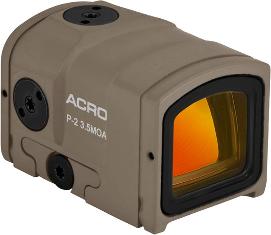 AIMPOINT ACRO P-2 3.5 MOA FDE – O RED DOT MAIS RESISTENTE AGORA EM FLAT DARK EARTH!