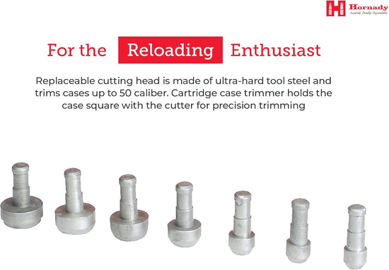 Hornady Cam-Lock Case Trimmer – Cortador de Estojos de Alta Precisão para Recarga