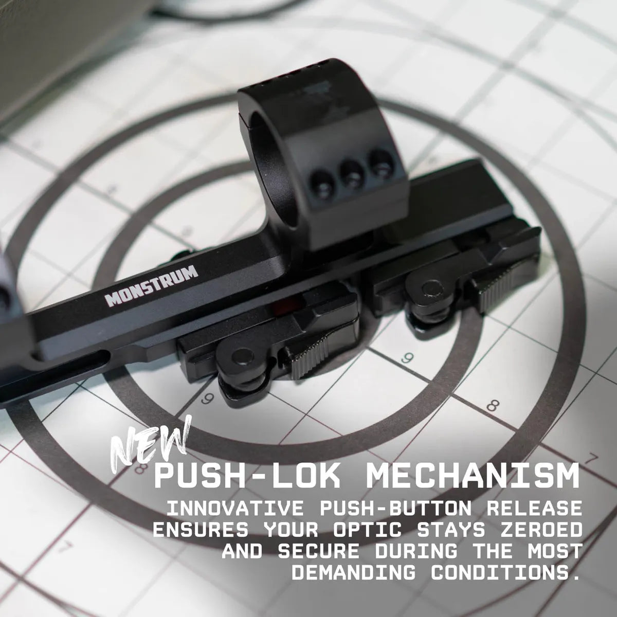 🔵 Monstrum HyperGrip Quick Release Cantilever Scope Mount 34mm – ZS346 🔵