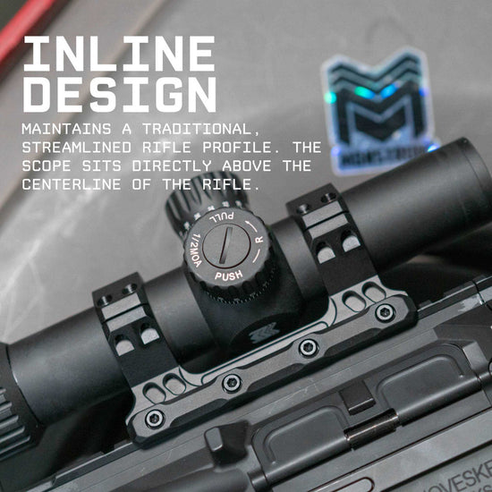 Monstrum Deadlock Series Cantilever 30mm Inline – Montagem Tática Robusta e Precisa para Trilho Picatinny