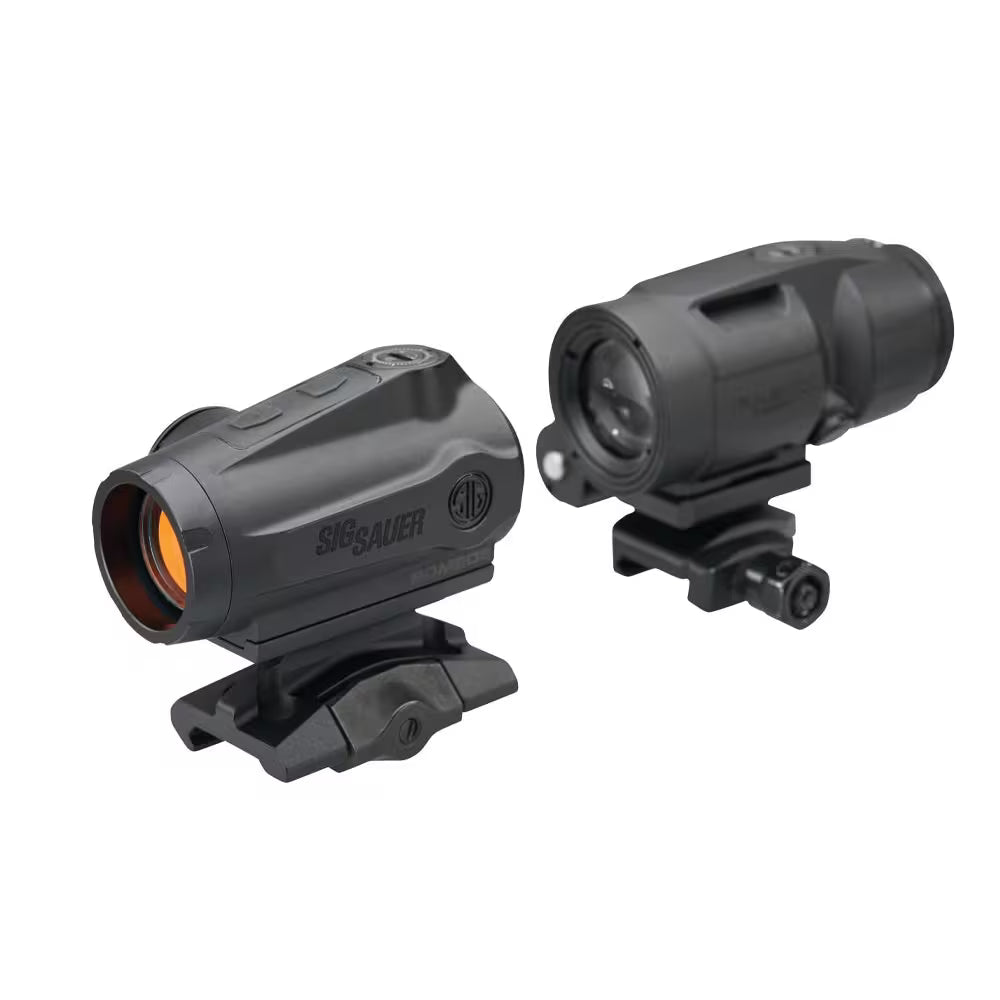 Combo Sig Sauer ROMEO5 Gen II 1x20mm 2 MOA + Magnifier JULIET3 Micro 3x22mm – Versatilidade Total do CQB ao Médio Alcance