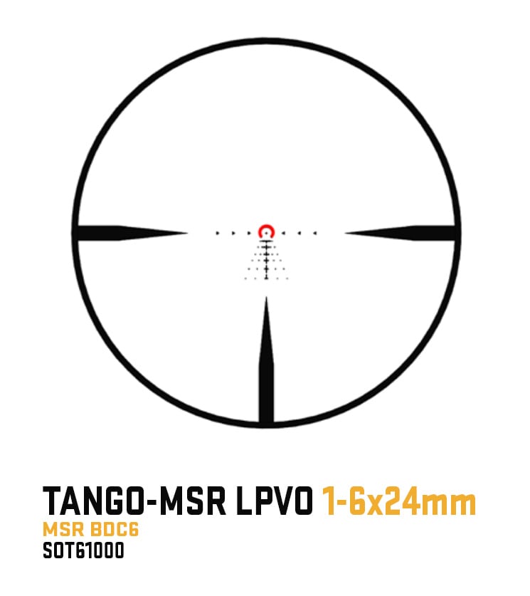SIG Sauer Tango-MSR Compact 1-6x24mm + Red Dot Offset 3 MOA de Fábrica | LPVO + CQB Ready