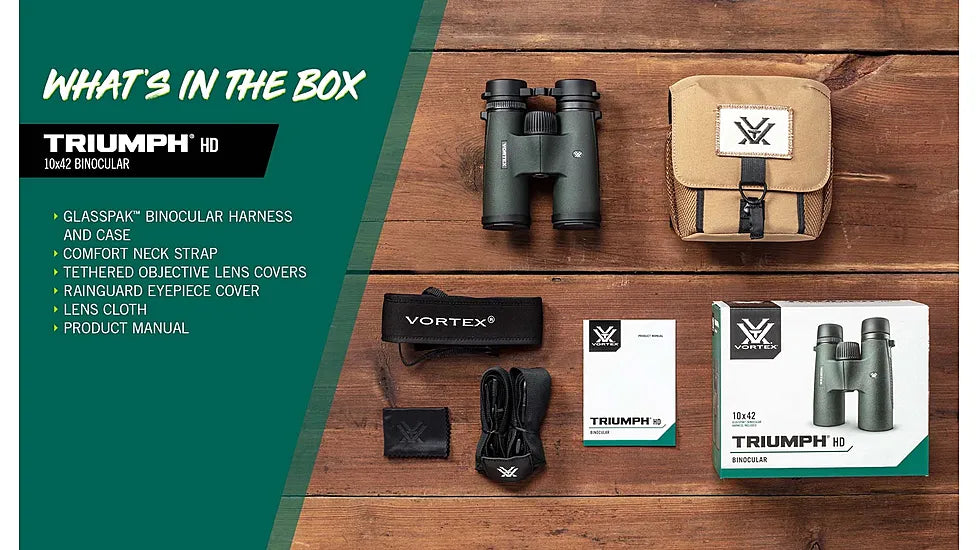 Binóculo Vortex Triumph HD 10x42 – Nitidez, Robustez e Versatilidade para Uso Outdoor