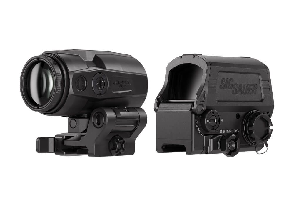 Sig Sauer ROMEO8T-AMR 1×40 + JULIET3T Micro 3×22 Combo | Red Dot Militar + Magnifier para Dominar dos 5 aos 500 m